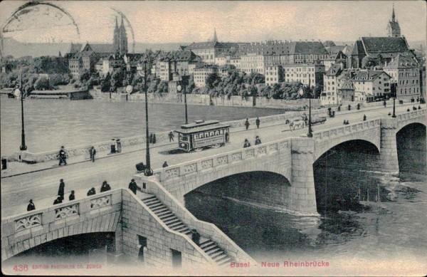 Basel - Neue Rheinbrücke Vorderseite