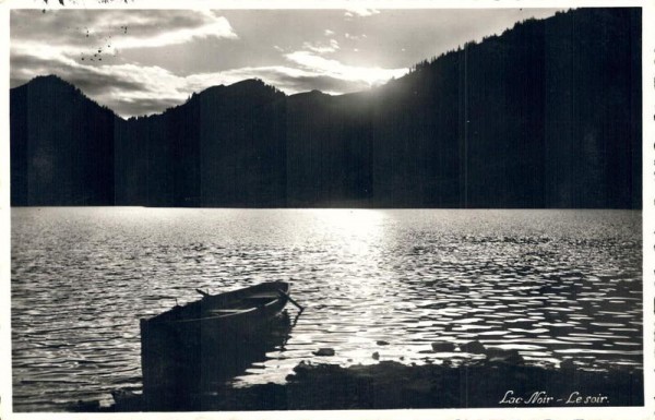 Lac Noir, Schwarzsee Vorderseite