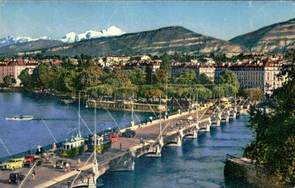 Genève, Le Pont du Mont-Blanc Vorderseite