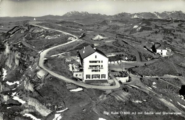 Rigi Kulm mit Säntis und Glarneralpen Vorderseite