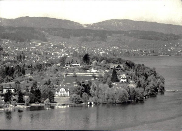 Halbinsel Au am Zürichsee, Flugaufnahme Vorderseite