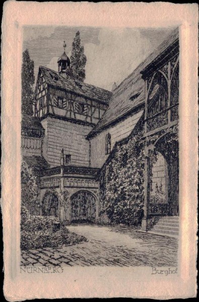 Nürnberg - Burghof Vorderseite