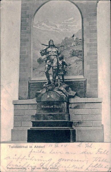 Telldenkmal in Altdorf Vorderseite