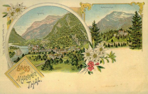 Gruss vom Maderaner Thal Vorderseite