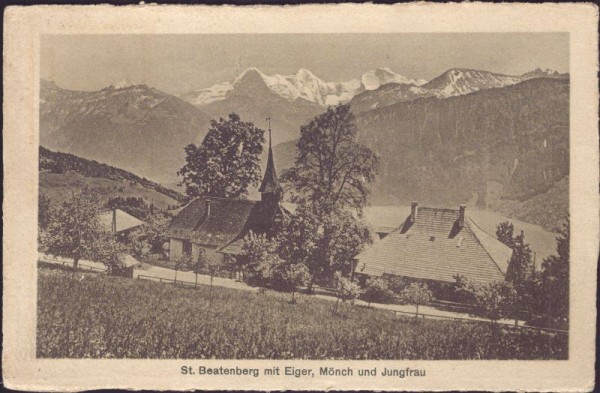 St. Beatenberg mit Eiger, Mönch und Jungfrau