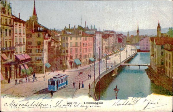 Zürich, Limmatquai Vorderseite