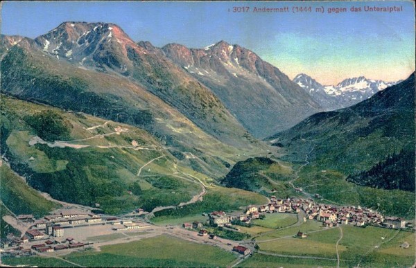 Andermatt gegen das Unteralptal Vorderseite