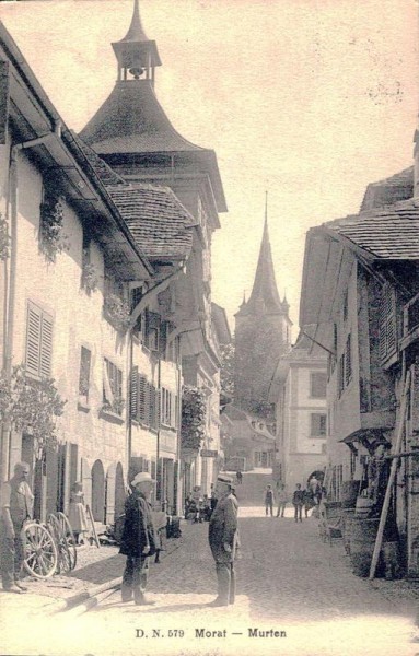 Morat - Murten. 1910 Vorderseite