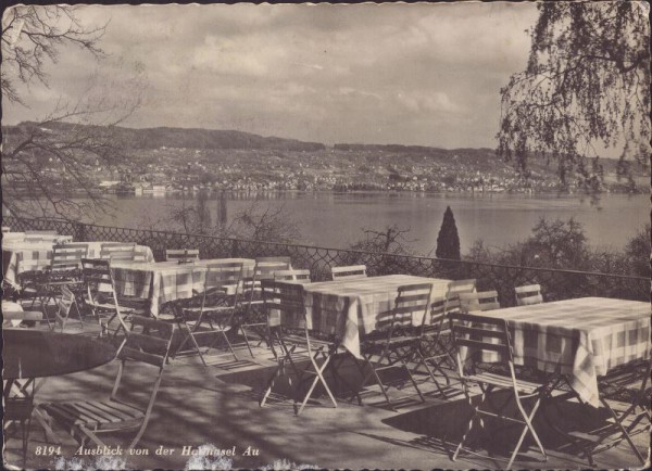 Ausblick von der Halbinsel Au am Zürichsee