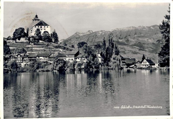 Schloss u. Städtchen Werdenberg Vorderseite