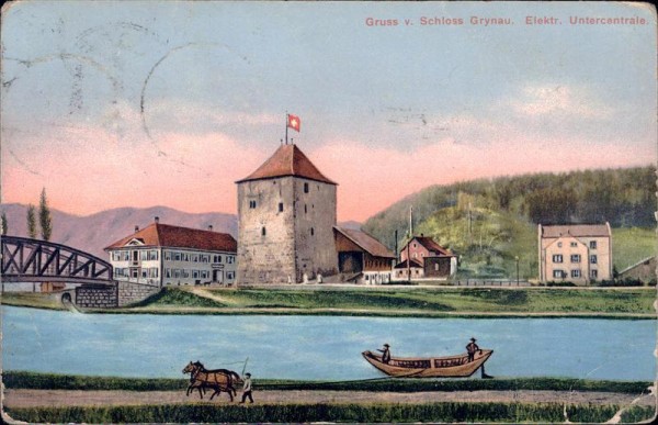 Schloss Grynau, Elektr. Untercentrale Vorderseite