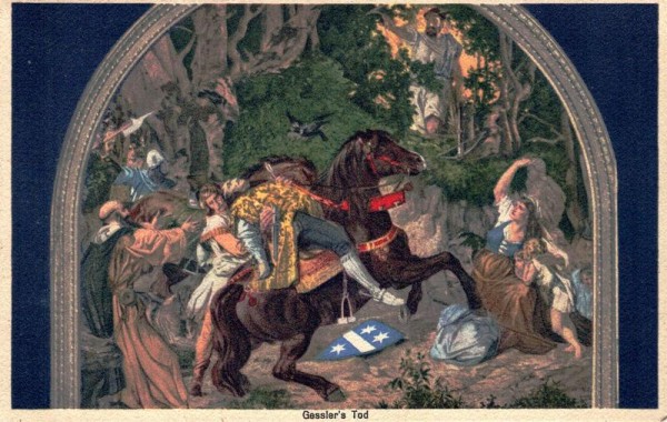 Gessler`s Tod, Stückelberg, Tellskapelle  Vorderseite