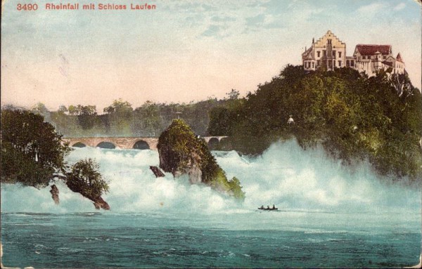 Rheinfall mit Schloss Laufen