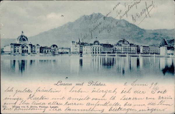 Luzern mit Pilatus Vorderseite