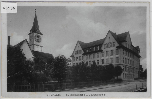 St. Gallen - St. Magnuskirche und Gewerbeschule