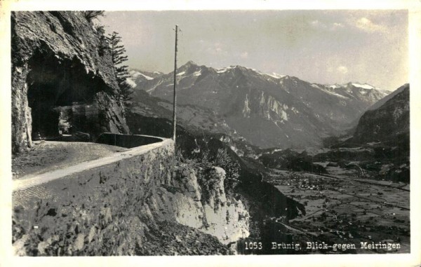 Brünig, Blick gegen Meiringen Vorderseite
