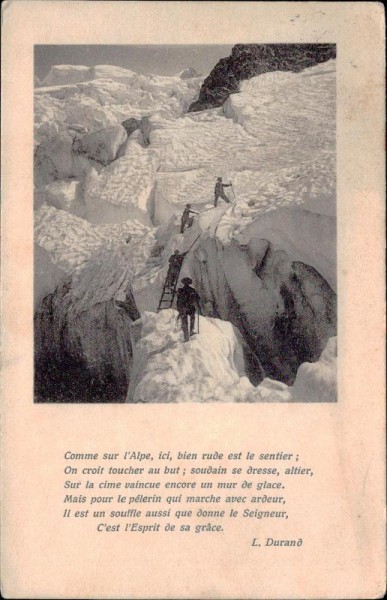Passage d'une Crevasse, Route du Mont-Blanc Vorderseite