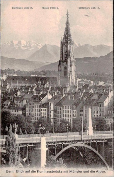 Kornhausbrücke, Bern Vorderseite