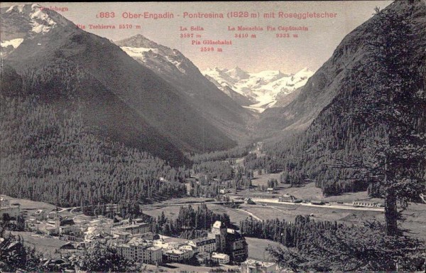 Oberengadin - Pontresina (1828 m) Vorderseite