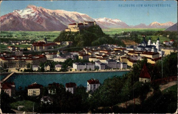 Salzburg vom Kapuzinerberg Vorderseite