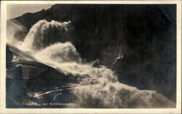 Reussfall in der Schöllenen. Vorderseite