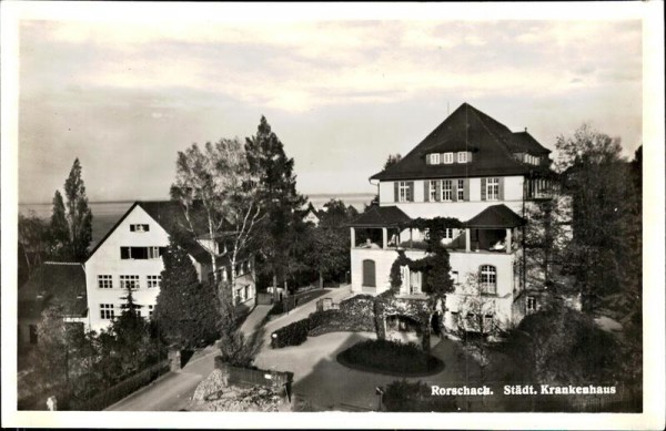 Rorschach.  Städt. Krankenhaus Vorderseite