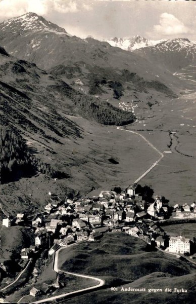 Andermatt gegen die Furka Vorderseite