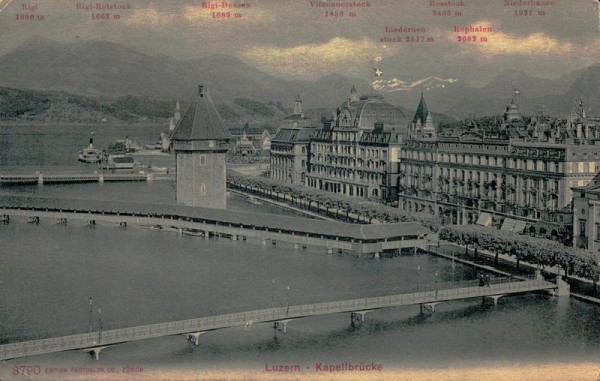 Kapellbrücke Luzern Vorderseite