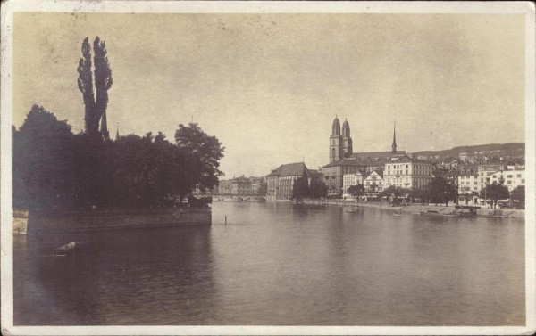 Blick von der Quaibrücke, Zürich Vorderseite