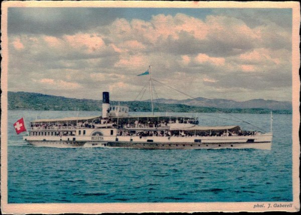 Zürichsee, Salondampfer Helvetia Vorderseite