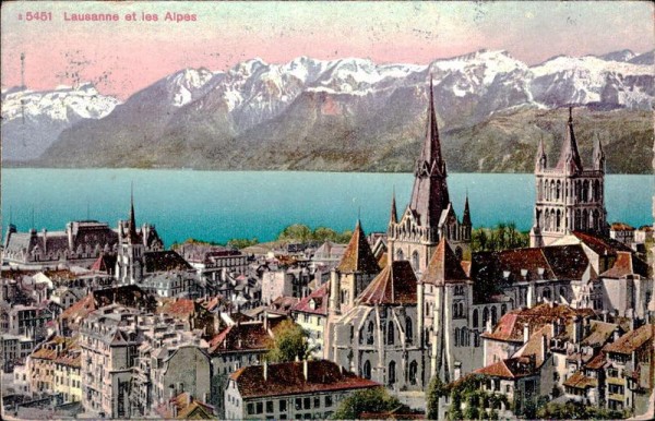 Lausanne et les Alpes Vorderseite
