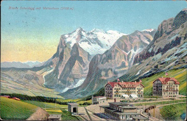 Kleine Scheidegg mit Wetterhorn Vorderseite