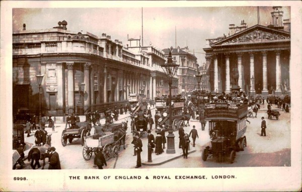 The Bank of England & Royal Exchange (London) Vorderseite