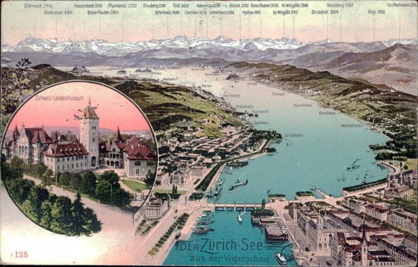  Schweizerisches Landesmuseum - Zürich Altstadt Vorderseite