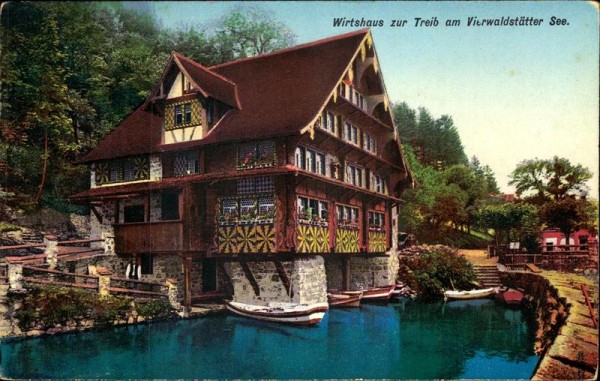 Wirtshaus zur Treib am Vierwaldstättersee. Vorderseite
