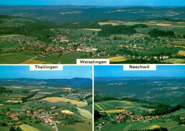 Weisslingen ZH, Theilingen ZH, Neschwil ZH - Flugaufnahmen Vorderseite