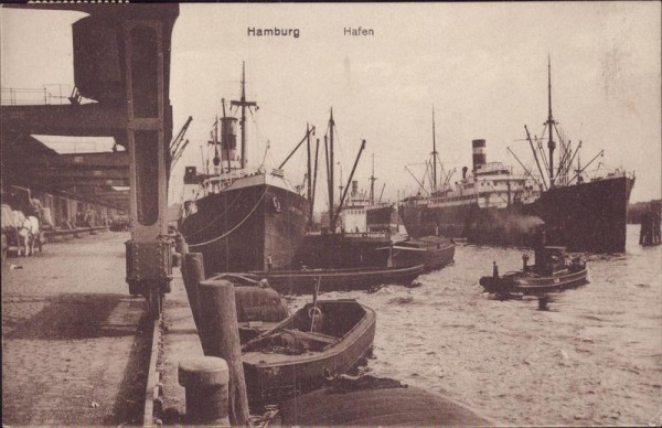 Hamburg, Hafen Vorderseite
