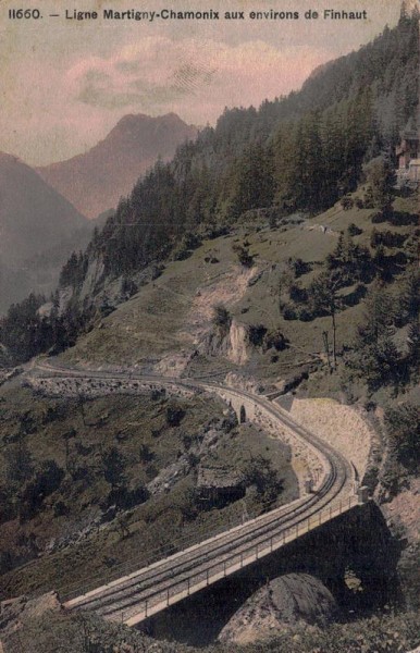 Ligne Martigny-CHamoix aux environs de Finhaut Vorderseite