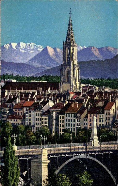 Münster und die Alpen (Bern) Vorderseite