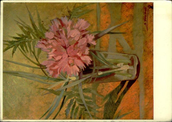 Nelke im Glas Vorderseite