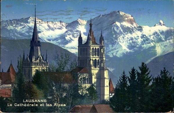 Lausanne La Cathédrale et les Alpes Vorderseite