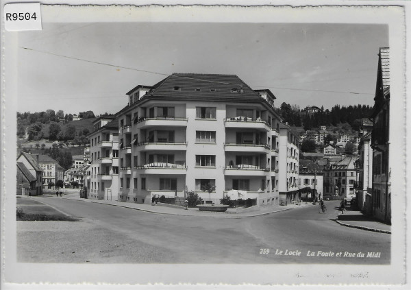 Le Locle - Le Foule et Rue du Midi animee belebt