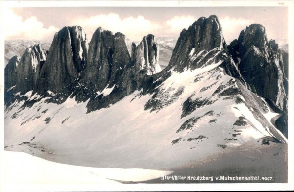 Kreuzberge, vom Mutschensattel aus Vorderseite
