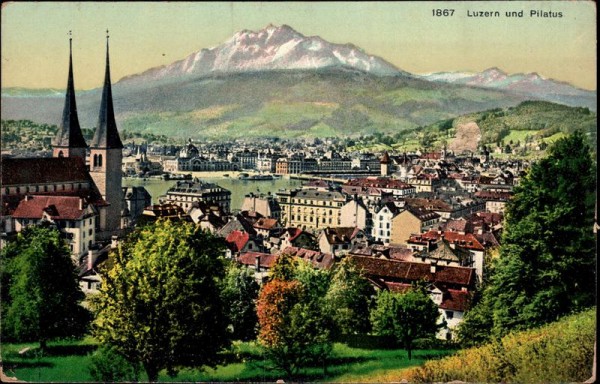 Luzern und Pilatus Vorderseite