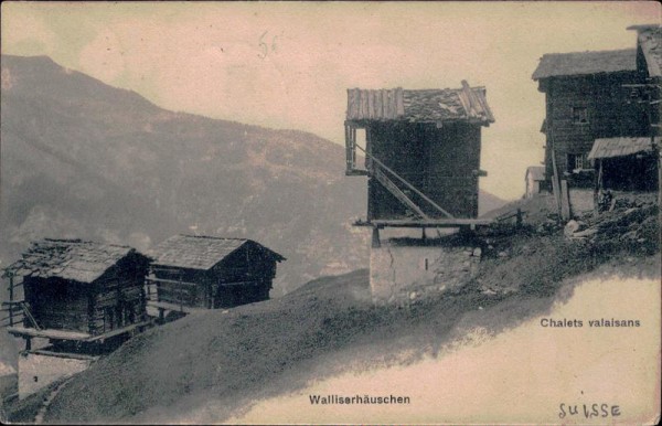 Walliserhäuschen Vorderseite