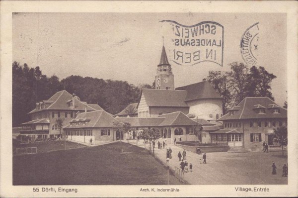 Bern, Landesausstellung 1914, Dörfli Vorderseite