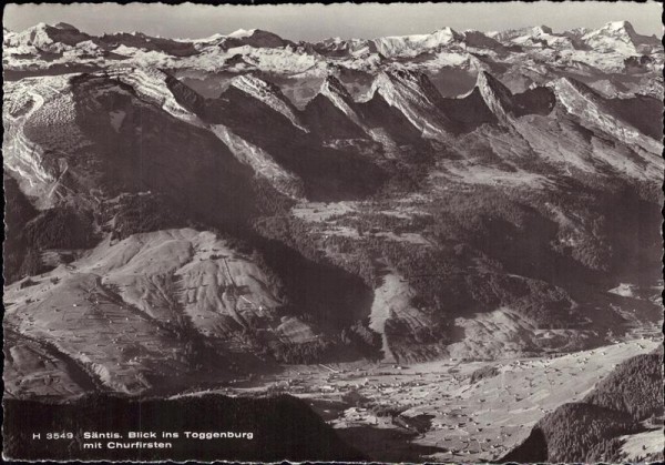 Säntis, Blick ins Toggenburg Vorderseite