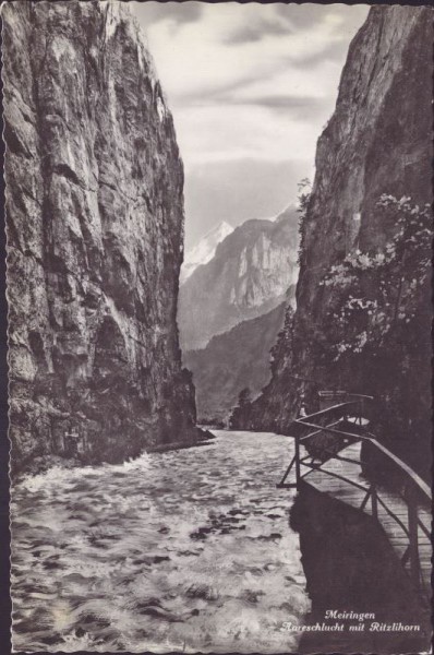 Meiringen Aareschlucht mir Ritzlihorn