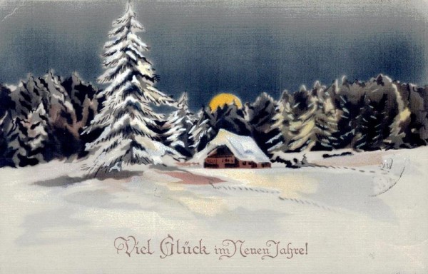 Neujahrsglückswünsche Vorderseite