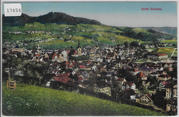 Herisau - Generalansicht - Litho